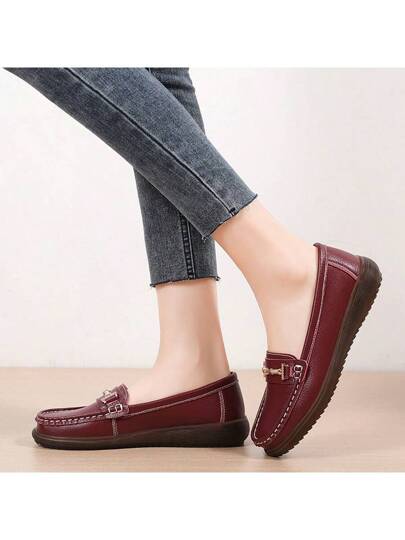 أحذية لوفر كاجوال للنساء ، أحذية ذات قاع ناعم مريحة للأمهات متوسطي العمر والكبار في السنرمضان