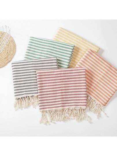 منشفة شاطئ تركية، مخطط، مضغوط، خفيف الوزن، للكبار، العطلات، السفر، التخييم، السباحة، أوقات الفراغ، إكسسوار الحفلات