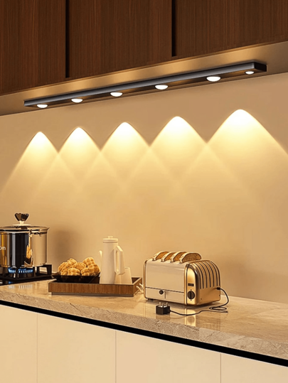 قطعة واحدة من إضاءة الخزانة بمستشعر للحركة, مصباح ليد ذكي ذو استشعار للجسم البشري فائق النحافة, لحافة المطبخ وغرفة النوم والخزانة