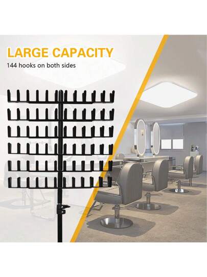 حامل معدني قابل للتعديل لضفر الشعر, حامل آمن على الأرض لأدوات ضفر الشعر, رف قابل للتمديد لعرض وتخزين الشعر المستعار