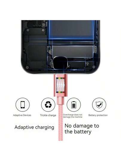 كابل شحن USB من النايلون المضفور ثلاثي الاستخدام، شاحن سريع عالمي من USB إلى Lightning/USB-C/Micro USB، مناسب لنقل البيانات، يدعم من 10 إلى 20 واط، متوافق مع أجهزة وSamsung وغيرها، كابل شحن USB سريع متعدد الاستخدامات، كابل شاحن ملون من نوع C و Micro، كابل