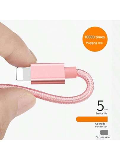 كابل شحن USB من النايلون المضفور ثلاثي الاستخدام، شاحن سريع عالمي من USB إلى Lightning/USB-C/Micro USB، مناسب لنقل البيانات، يدعم من 10 إلى 20 واط، متوافق مع أجهزة وSamsung وغيرها، كابل شحن USB سريع متعدد الاستخدامات، كابل شاحن ملون من نوع C و Micro، كابل