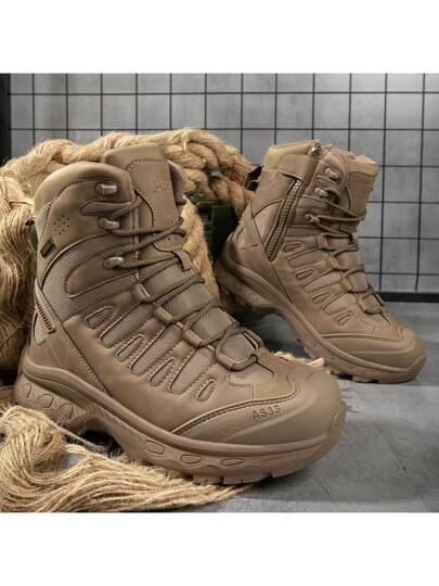 بوت عسكرية عالية الجودة، بوت سلامة عمل مقاومة للحرائق ومضادة للتصادم للرجال، مناسبة للربيع والصيف والخريف والشتاء، بوت تسلق، بوت تدريب عسكري