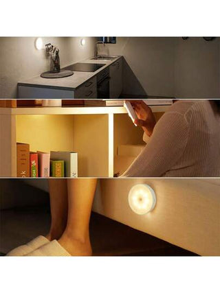 6 قطع/3 قطع/2 قطع/1 قطعة من أضواء الحركة اللاسلكية بتقنية LED، إضاءة ليلية قابلة للشحن تعمل بشكل تلقائي على/إيقاف، مناسبة للمطبخ، غرفة النوم، غرفة المعيشة، الممر، الحمام، ديكور الغرفة