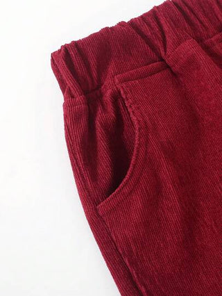 SHEIN بنطال قطني سادة بجيب للفتى بتصميم بسيط وكاجوال