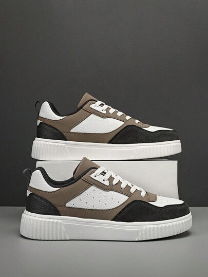 أحذية رياضية للرجال، أحذية تزلج خارجية ذات رباط منخفض الأعلى، أحذية كاجوال مسطحة منسوجة، مناسبة لأنشطة خارجية متنوعة، الخروج، تزلج، الجري وغير ذلك