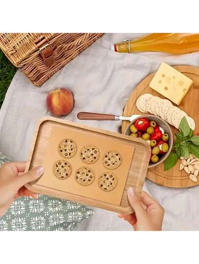 1 مجموعة 50/100/200/300 ورقة من ورق السيليكون المبطن المقاوم للالتصاق، لخبز، طهي، شوي، قلي وبخار (غير مبيض) - كماليات مطبخ المنزل، إمدادات خارجية وحفلات