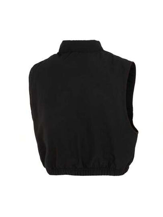 Puma صدرية نسيج للنساء، ملابس رياضية عصرية غير محكمة، معطف كاجوال أكمام قصيرة