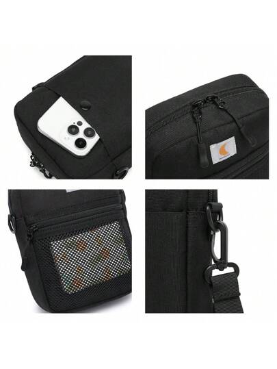 resilver حقائب الصدر السوداء مقاومة للخدش، حقائب حزام صغيرة لمرتداها