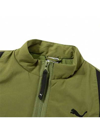 Puma جاكيت جاكيت نسائية بغرزة منسوجة فضفاضة بدون أكمام، رياضية كاجوال عصرية