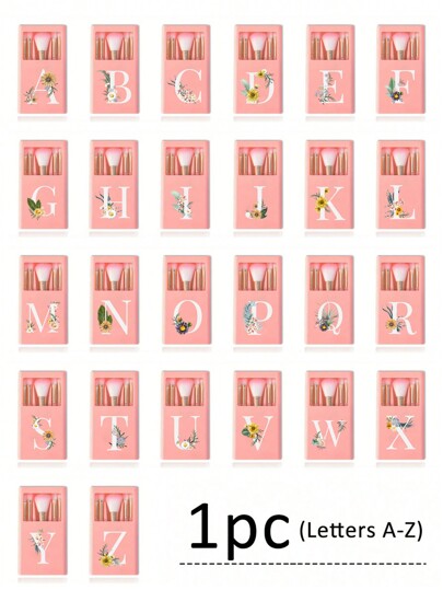 مجموعة فرش مكياج محمولة 5قطع مع مرايا ، طباعة الحرف A-Z أبيض بزهرة ، مجموعات فرش مكياج مربعة ، فرش مكياج متعددة الوظائف مع صناديق مرآة ، أقلام مكياج متعددة الوظائف صغيرة ، فرش أساس المكياج ، فرش ظل العيون ، أدوات تجميل للمبتدئين ، رف منظم مكياج ،...