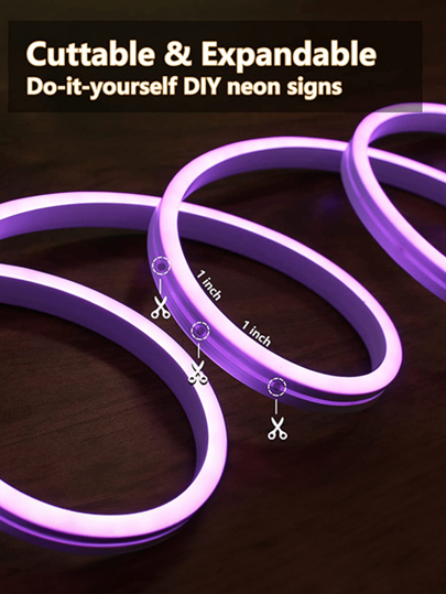 Acosh Neon شريط إضاءة نيون LED متعدد الألوان قابل للتغيير باستخدام جهاز تحكم عن بعد، يعمل بالطاقة من خلال منفذ USB لديكور عيد الميلاد، إضاءة نيون LED سيليكون مرنة للمنزل والغرفة ،إضاءة جدار لألوان قابلة للتغيير