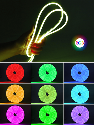 Acosh Neon شريط إضاءة نيون LED متعدد الألوان قابل للتغيير باستخدام جهاز تحكم عن بعد، يعمل بالطاقة من خلال منفذ USB لديكور عيد الميلاد، إضاءة نيون LED سيليكون مرنة للمنزل والغرفة ،إضاءة جدار لألوان قابلة للتغيير
