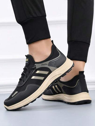 أحذية رياضية كاجوال مريحة للآباء من متوسطي العمر والمسنين ذات بطانة ناعمة مانعة للانزلاق، ربيع وخريف