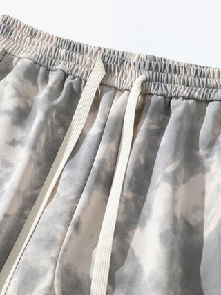 بنطلون كاجوال فضفاض بطبعة التايدي للرجال، وصول جديد ربيع خريف 2024