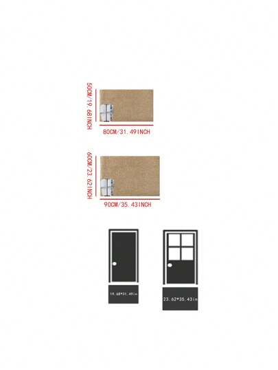 1 قطعة من البساط شبه الخشن المصنوع من القماش الثنائي اللون الجودة العالية، ماص للماء، قوي، ناعم للاستخدام الداخلي والخارجي، سهل التنظيف غسالة آلية، مناسب للمدخل، غرفة النوم، وغيرها