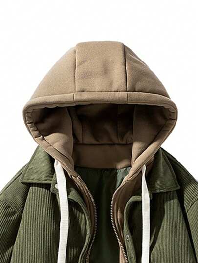 معطف مبطن خفيف للرجال مناسب للرياضات الخارجية ، الربيع والخريف