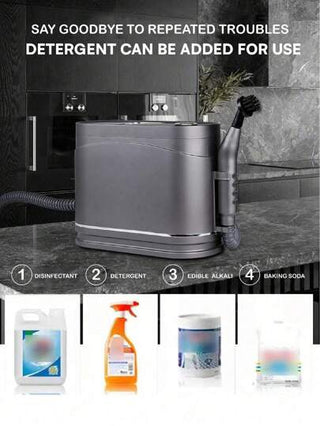 جهاز تنظيف بالبخار محمول عالي الطاقة قطعة واحدة ، للأجهزة المنزلية والمطبخ وتنظيف المنزل