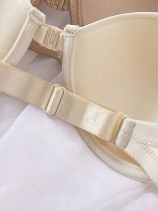 Shein Underwear&Sleepwear Basics طقم 3قطع بطانات نسائية بإغلاق أمامي مثير بدون أشرطة بتصميم بسيط