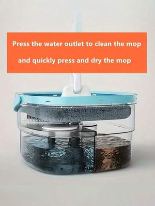 أدوات تنظيف الأرضيات الممسحة سهلة الاستخدام والصرف، ممسحة المنزل بعصابة عصرية بزاوية 360 درجة، أدوات تنظيف المنزل مكانس ممسحة الأرضيات للمنزل