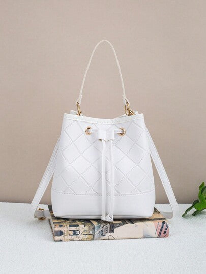 حقيبة دلو مبطنة بسحاب سعة كبيرة للنساء، حقيبة تسوق حقيبة كتف حقيبة يد جديدة