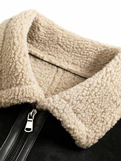 معطف سميك مبطن دافئ مفضف كاجوال للرجال