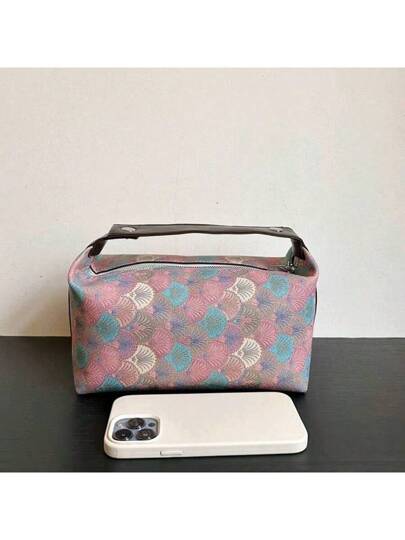 حقيبة مستحضرات تجميل يدوية جديدة، منظم أدوات التجميل للسفر بسعة كبيرة