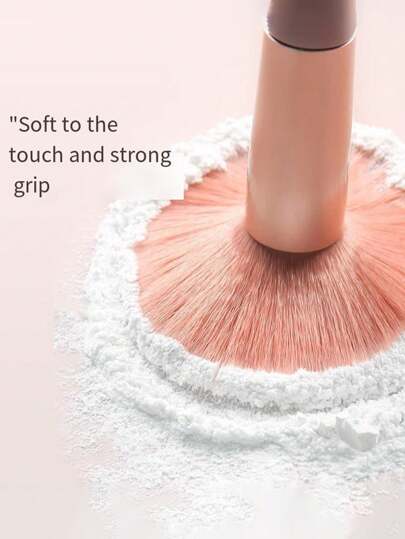 طقم فرش مكياج 8قطع، حافظة واقية محمولة عصرية للسفر، مناسبة لأحمر الخدود والبرز والأقلام والظلال والبودرة والكونسيلر والحواجب للمزج، مناسبة لفناني المكياج المبتدئين