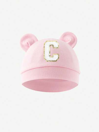 قبعة قطنية وردية للأطفال الصغار، ناعمة ودافئة للمواليد الجدد،مناسبة كهدية للأمهات لأطفالهن