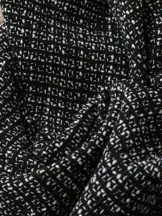 SHEIN Clasi بدلة رسمية بسروال وبليزر بأكمام طويلة وأزرار أمامية بتصميم رباط و لوحات صوف حجم 2 قطعة