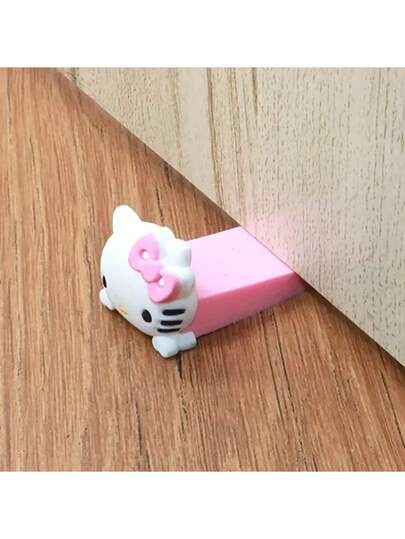 Sanrio موقف الباب السيليكون، عبوة واحدة - شخصية كرتونية تحت تركيب الباب، استخدام المكتب والنوم، تصميم هادئ وقابل للحمل، إسفين باب المطاط للسلامة وخفض الضوضاء، هدية عيد مثالية