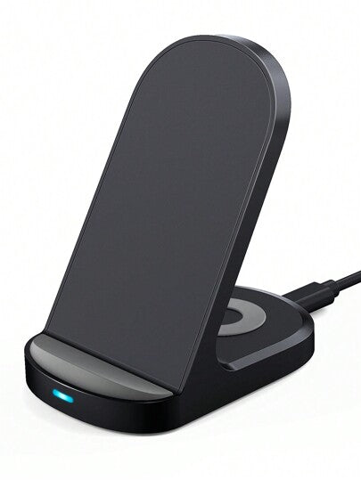 شاحن لاسلكي مزدوج قوة 15 واط، متوافق مع هواتف الذكية الداعمة لشحن QI اللاسلكي مثل iPhone8/X/11/12/13/14/15/16 وسماعات للشحن اللاسلكي، مناسب للمكتب والمنزل والقسم الداخلي