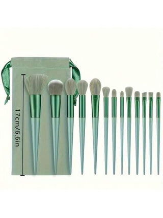 طقم فرش ماكياج الأساس الكابوكي ١٣قطعة، طقم مستحضرات التجميل الوجه للخلط، للأساس والأحمر والكونسيلر والظل، أداة احترافية للمبتدئين والمحترفين