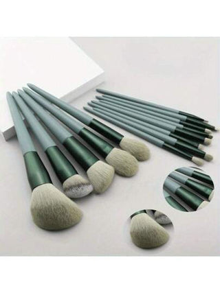 طقم فرش ماكياج الأساس الكابوكي ١٣قطعة، طقم مستحضرات التجميل الوجه للخلط، للأساس والأحمر والكونسيلر والظل، أداة احترافية للمبتدئين والمحترفين