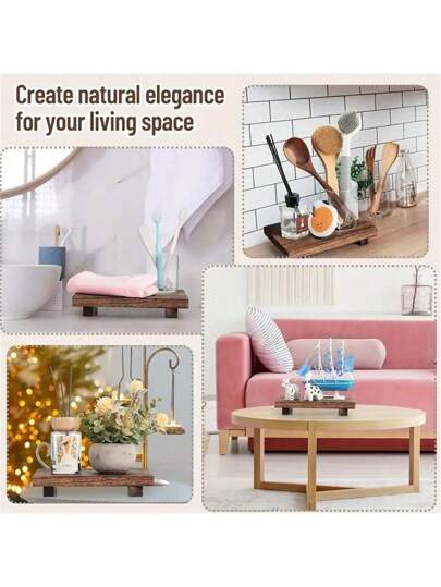 قطعة واحدة صحن صابون خشبي، حامل منفاخ الصابون البالوعة، صندوق تخزين العطور والمستحضرات التجميلية، ديكور منزلي، اكسسوارات الحمام، أدوات منزلية، المطبخ، هدية عيد الميلاد