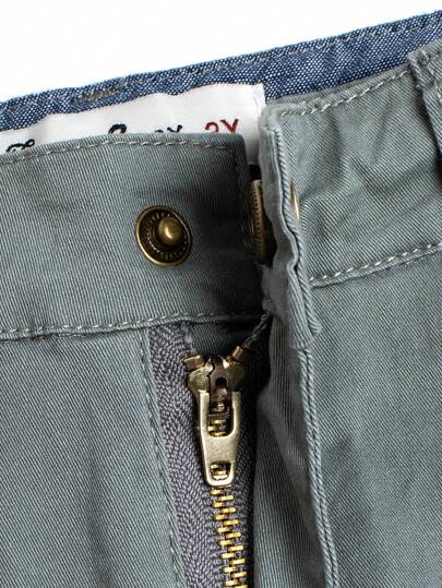 بنطلون كاجوال مطرز بخيوط مضفرة للأطفال الصغار