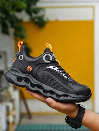 أحذية عمل أمان ذات أصابع فولاذية موضة جديدة، مقاومة للسحق والثقب، أحذية أمان واقية متينة لجميع الفصول