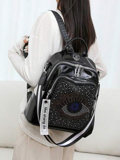 حقيبة ظهر كبيرة السعة بأشرطة قابلة للتعديل قطعة واحدة. حقيبة عبر الجسم ذات شخصية. حقائب كتف مطبوعة بالماس. حقيبة كتب محمولة خفيفة الوزن مع مقبض. حقيبة مدرسية مرحة. حقيبة كلية عادية. حقيبة نساء بلون أحادي. حقيبة مدرسية. التنقل. للخروج. اليومي. العطلات. للخ