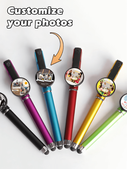 قلم جل مخصص بشعار قابل للطباعة بتصميم، صور، نصوص - هدايا التسجيل المدرسي المخصصة قطعة واحدة