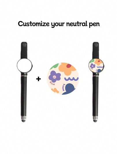 قلم جل مخصص بشعار قابل للطباعة بتصميم، صور، نصوص - هدايا التسجيل المدرسي المخصصة قطعة واحدة