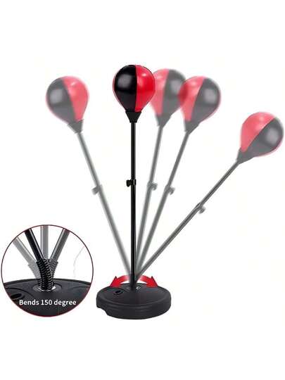 مجموعة واحدة من كرة الملاكمة القائمة مع 2 قفاز ملاكمة و 1 مضخة هواء ، لعبة لتخفيف الضغط المكتبي ، هدف ملاكمة تفاعلي للكبار ، معدات رياضية للياقة البدنية