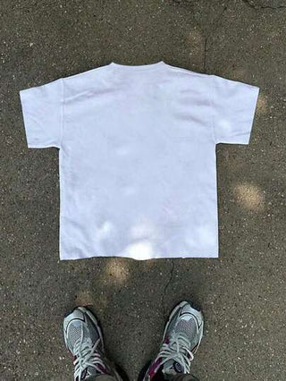 تي شيرت مرتاح مطبوع بنمط ملابس الشارع للفتيان المراهقين