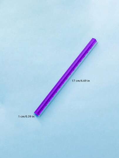 أدوات مكتبية ومدرسية أداة قرطاسية بمقياس مدرج ثلاثي الأبعاد بطراز غير مؤشر، مسطرة شفافة مثلثة متعددة الوظائف قطعة واحدة