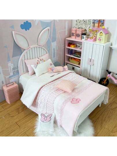 قطعة واحدة خزانة صغيرة متعددة الطبقات ، خزانة خشبية صغيرة ، نموذج أثاث بمقياس 1/12 ل-PB11 دمية منزل ، خزانة عرض صغيرة لديكور منزل الدمى