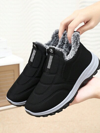 بوت رجالية دافئة للشتاء مبطنة حراريًا، بوت مريحة وخفيفة الوزن للمشي، بوت رياضية كاجوال للرجال، بوت قصيرة ناعمة ودافئة، بوت ثلج، بوت زوجية