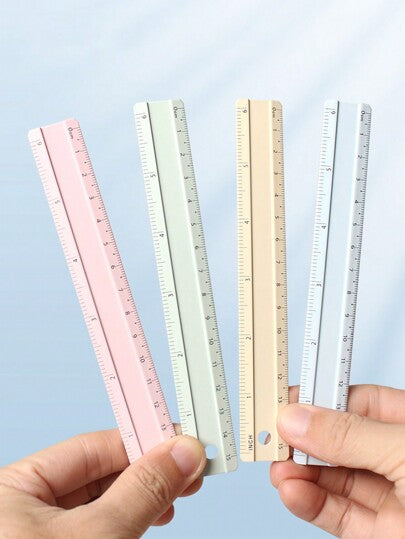 أدوات مكتبية ومدرسية قطعة واحدة مسطرة معدنية عالية الجودة من الألمونيوم، متوفرة بأطوال 15/20/30 سم، أداة قياس وتخطيط للمكتب، أدوات قرطاسية للطلاب