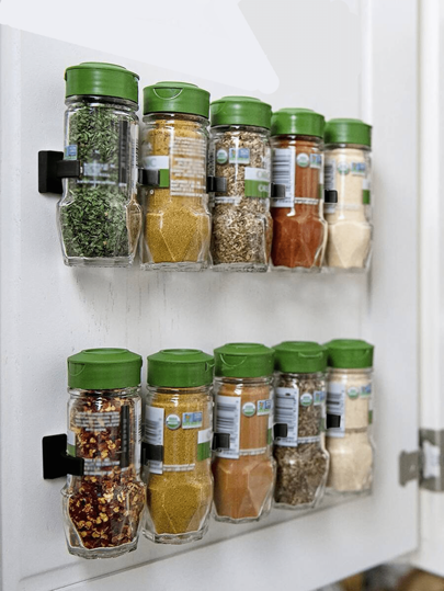 5/10/20 عبوة رف تخزين مطبخ/رف منظم لوعاء التوابل، كليب بسيط للغطاء، كليب للطعام، كليبات مطبخ