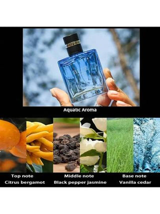 مجموعة عطر للرجال رائحة الليمون المنعشة 1.01 أونصة x 2 عبوة دائمة الرائحة ، هدية عيد ميلاد مثالية للأب أو الحبيب