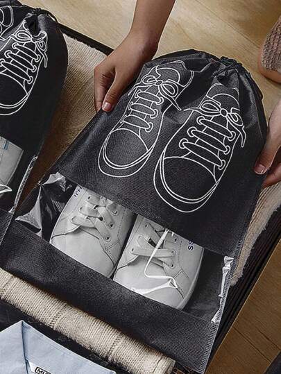 20 قطعة/ 10 قطع / 5 قطع أكياس تخزين الأحذية من القماش غير المنسوج، منظمات خزانة الملابس، أكياس سفر، أكياس فرز الملابس المقاومة للماء لتخزين الفساتين والبنطلونات والأحذية والجينز والتنانير والقمصان والجاكيتات للمرأة خلال الشتاء والربيع والصيف