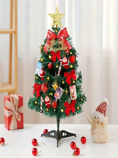 قطعة واحدة، شجرة كريسماس كندية من النوع الصناعي الدائمة الخضرة مع حامل بلاستيكي، ديكور المشهد، ديكور الغرفة، ديكور المنزل، ديكور حفلة العطلات، ديكورات عيد الميلاد، عيد الهالوين، ديكورات الهالوين